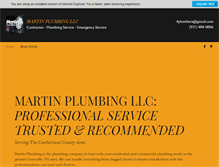 Tablet Screenshot of martinplumbingllc.com